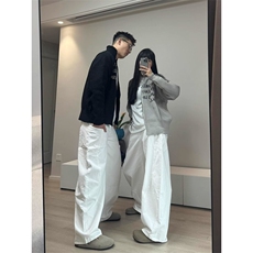 美式潮牌高街字母印花立领开衫毛衣Cleanfit慵懒风软糯针织衫外套，男装针织衫/毛衣，星座506A