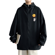 JK01-P45港风连帽夹克春男潮流大码开衫男休闲外套男，男装夹克，电商B367