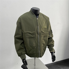 港风秋冬棒球服夹克大口袋痞帅百搭情侣外套J582573TP85，男装夹克，电商A247