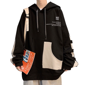 7XL-M大码连帽卫衣男2023秋季新款潮港风休闲上衣加肥加大码控98图片