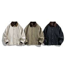 翻领夹克男春季简约宽松潮流百搭上衣服JK268-P78，男装夹克，星座308B-2