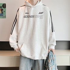 400高克重华棉卫衣秋冬内景宽松连帽衫男WY00252/P55加绒P60，男装卫衣，电商B316
