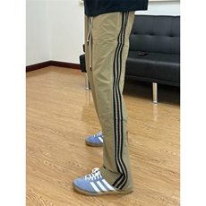 【有货】三条杠裤子男山系户外宽松直筒侧边条纹休闲裤BN02HH-P45，男装休闲裤，星座1007（原301D）