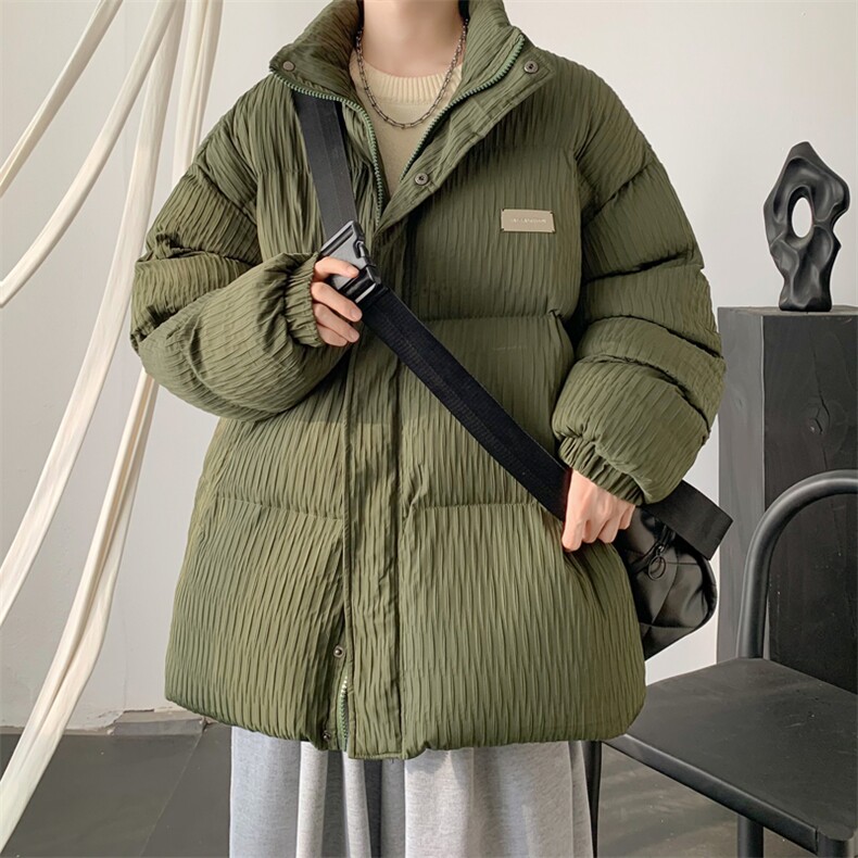 W8210P120控168大皂肌理感新面料宽松休闲棉衣棉服现货,男装棉衣,电商B205