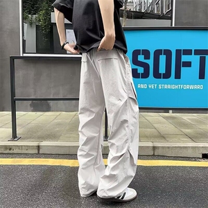 2025夏美式冰丝速干裤男夏季薄款褶皱伞兵工装裤 K8030图片