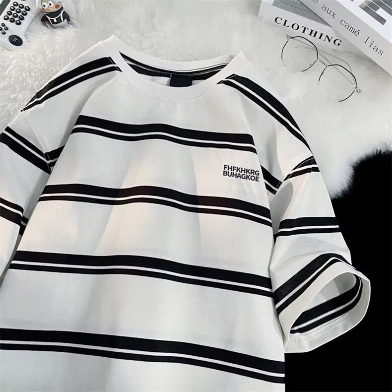 港风短袖t恤男夏季宽松ins潮牌情侣上衣衣服半袖体恤AT722-P35,男装T恤,星座1008-2