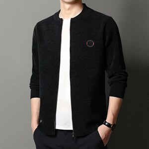 LB1821男式2023秋冬新款长袖毛衣开衫青年休闲外套P85，男装针织衫/毛衣，电商B360