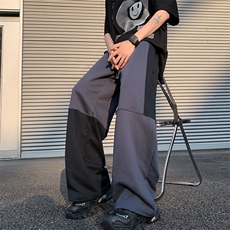 现货320克华棉潮流百搭撞色重磅卫裤DSA059-ZK7921-P60控78，男装休闲裤，电商A059