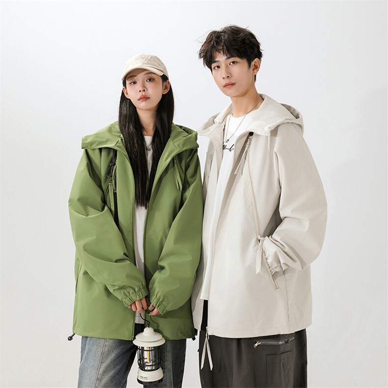 户外无影墙连帽冲锋衣情侣外套防风登山服夹克男YHJK8826-P65,男装夹克,星座717