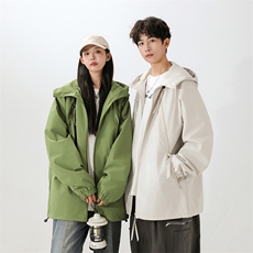户外无影墙连帽冲锋衣情侣外套防风登山服夹克男YHJK8826-P65，男装夹克，星座717