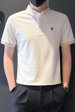 6606-P58夏季刺绣字母短袖POLO衫男T恤半袖新款痞帅男装-1控78，男装Polo衫，星座603-2