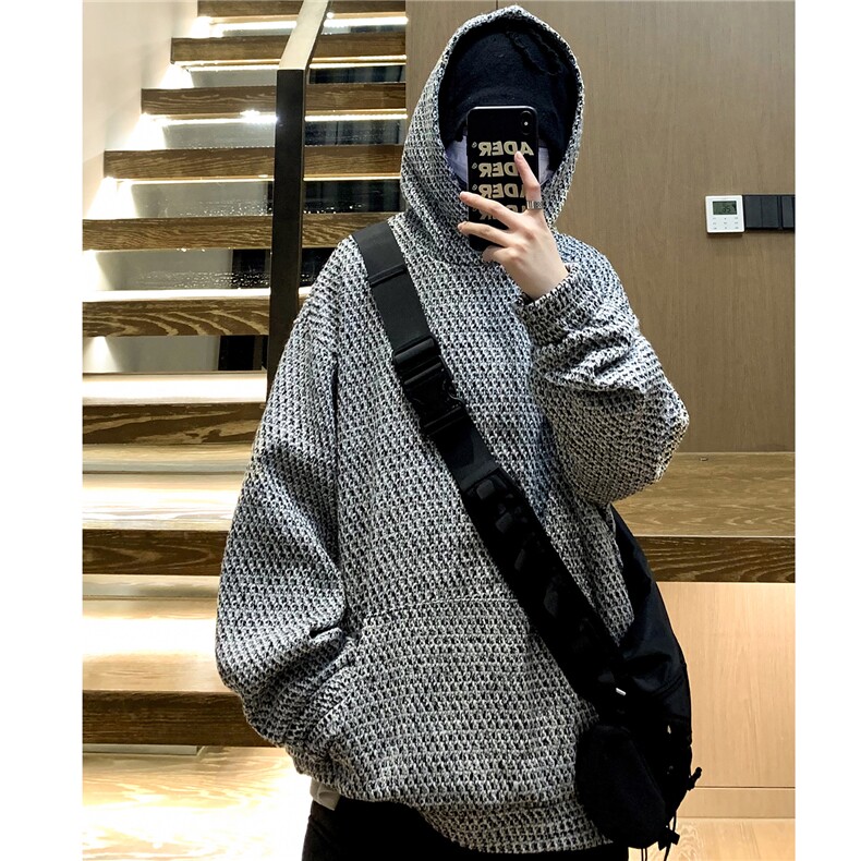 春装现货小香风编织外套情侣情侣连帽卫衣复古上衣男女H925P78,男装卫衣,电商A341