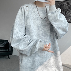 大货已到仓WY5521-P50特无差价控88大码扎染印花美式套头卫衣，男装卫衣，电商D232