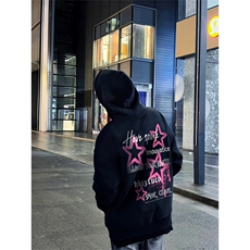 抖音得物高品质印花连帽卫衣秋冬装美式宽松连帽纯色卫衣ADL105，男装卫衣，电商A443