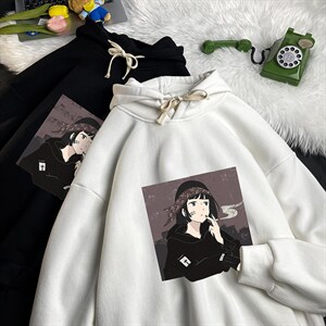 WY2122-P35 加绒款-P40 纯棉连帽卫衣男大码运动帽衫宽松薄图片
