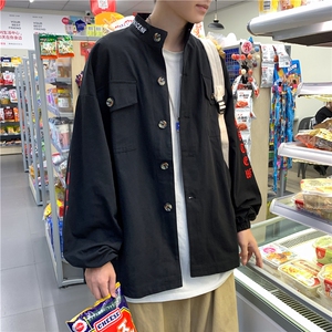 714-1-S601男港风春秋新款休闲情侣男夹克款精品图片