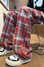 XZ616秋季新款重磅毛呢格子复古直筒休闲长裤TY1081特P30，男装休闲裤，星座512A（原616）
