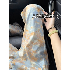 B221美式ins高街个性花色灯芯绒长裤直筒裤LK25569-特P30控68.88，男装休闲裤，电商B221