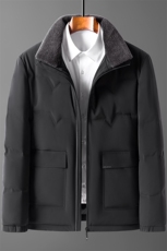 爸爸冬装外套男新款加厚保暖羽绒服中老年人宽松男装Q72166-P285，男装羽绒服，电商B212（原钱塘6029）