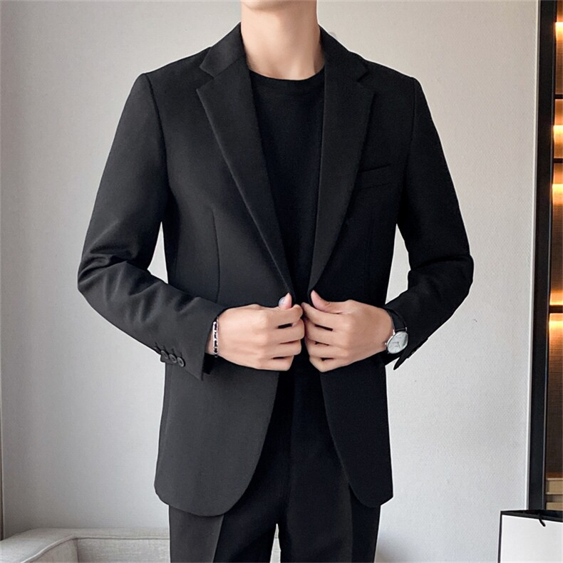 休闲西服男青年韩版潮流痞帅气小西装上衣港风潮牌轻商务单西外套，男装西服，星座505-2（原电商A260-1)