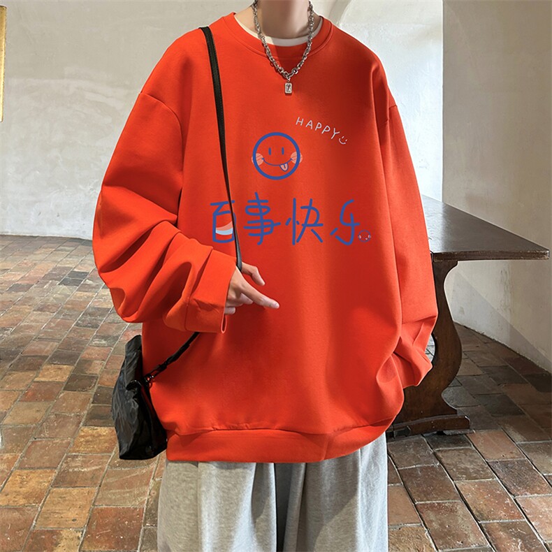 控38简约帅气百搭长袖t恤男大码卫衣T4183-P25加绒款-P35,男装卫衣,电商A040