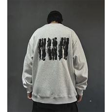 抖音得物现货高品质美式宽松圆领印花卫衣新款重磅卫衣ADY118，男装卫衣，电商A443
