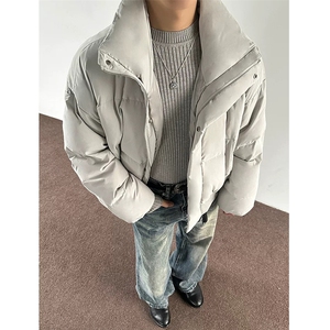 网图有货 美式复古加厚保暖棉衣立领短款休闲棉服男女 A1119-P98图片