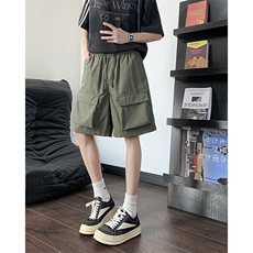 2025新款明星款日系机能工装短裤立体大口袋五分裤现货K8501-P20，男装牛仔裤，星座512-3