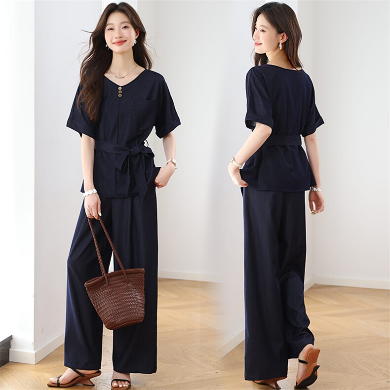 2025夏季时尚淑女纯色套装女，女装套装/套裙，婷思杰（原婷想服饰）