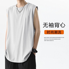无袖塑性垂顺百搭垂感潮流夏季清爽T恤TT380-特批3155，男装T恤，星座718