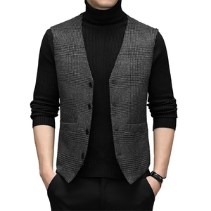 XLALMN2127秋冬新款2023年男士休闲马甲羊毛时尚保暖夹克外套P125图片