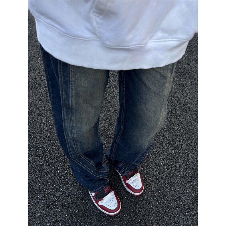 B221 美式ins高街加绒加厚牛仔裤 LK23134-P65 控88图片