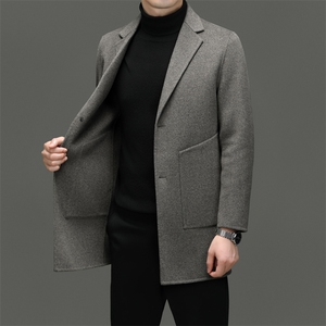 M6819-78钱塘2020-3商务休闲冬季厚款百搭中年男士毛呢外套P325图片