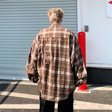 男士长袖春季2024全棉破洞衬衫新款BC49P58，男装衬衫，星座1116-2