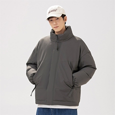 现货美式高街休闲夹克冬季立领纯色三防户外工装加厚棉服外套，男装夹克，电商A486