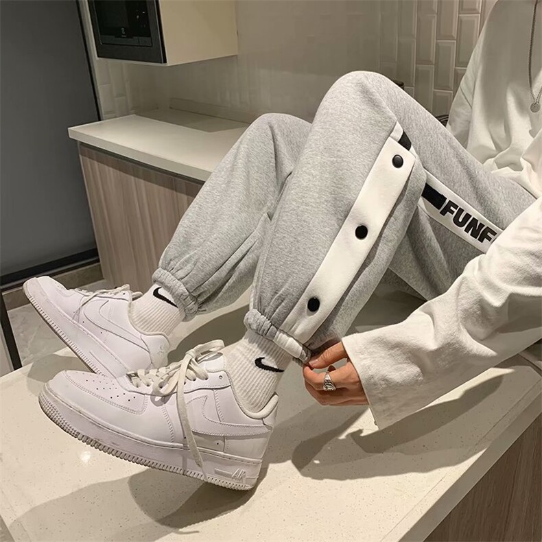 冬季休闲裤男保暖卫裤宽松百搭潮流束脚运动加厚NB26-p35加绒40，男装休闲裤，星座1008-2