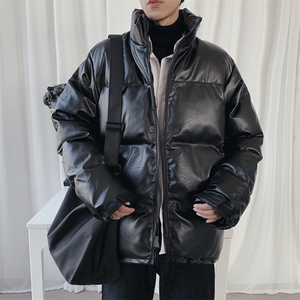 棉衣新款皮革亮面pu皮ll棉衣备货万件，主推私聊。M711    P90图片