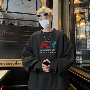 华夫格！华夫格上衣男圆领华夫格卫衣男大码长袖t恤男HY227-特P23图片
