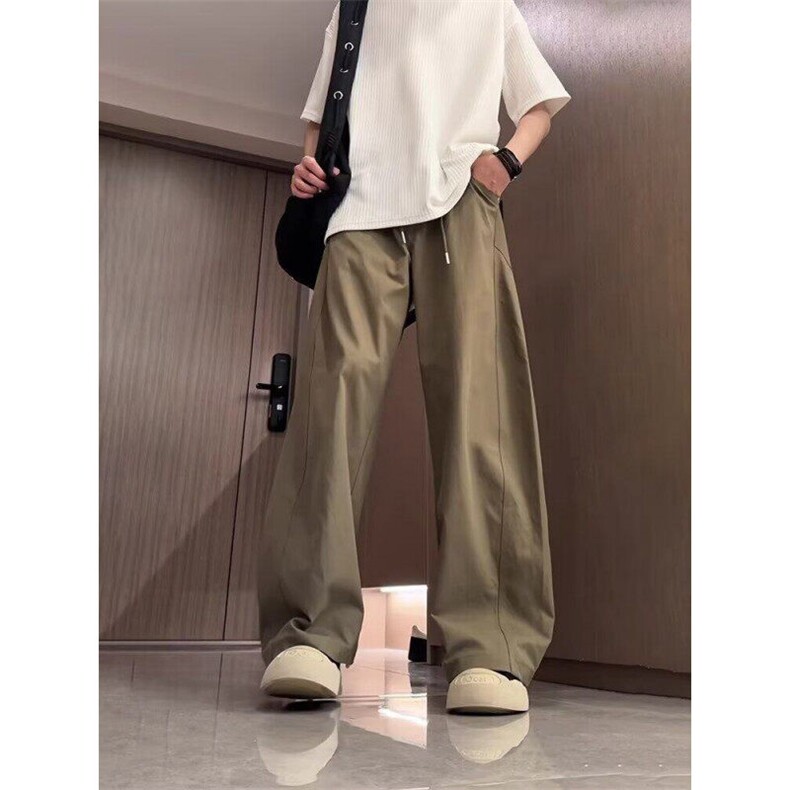 美式复古斜切薄款弯刀直筒宽松休闲夏季男女百搭潮流513CK1801P35,男装休闲裤,星座513