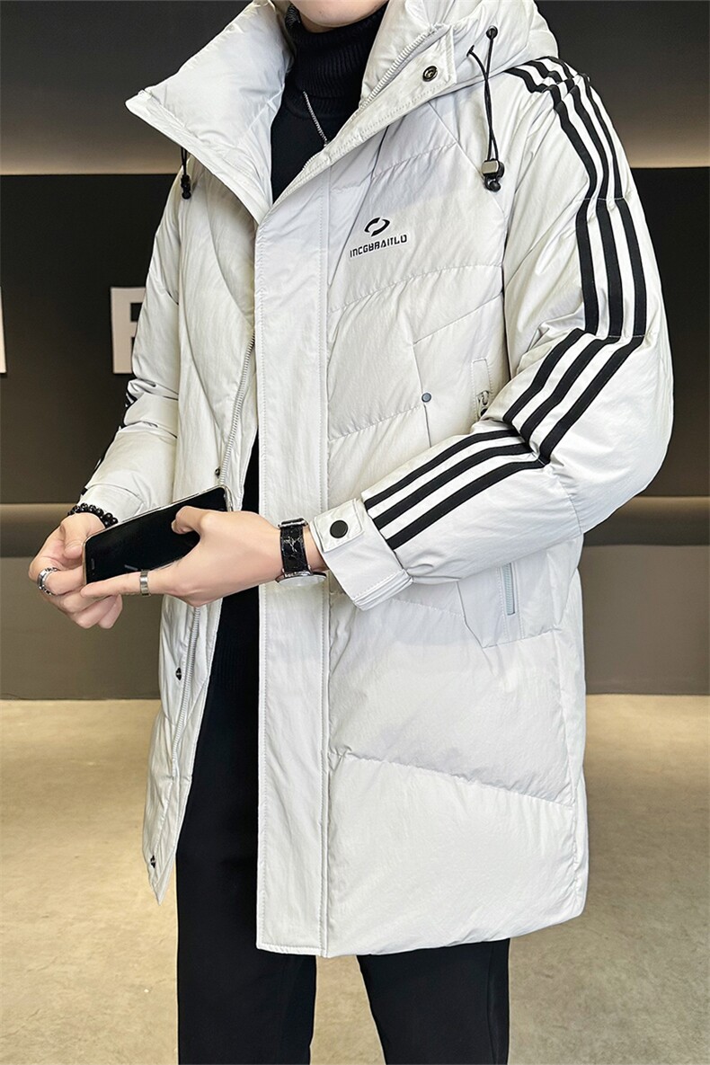 标50白鸭绒中长款羽绒服男连帽加厚外套冬装男B317-6151-P265,男装羽绒服,电商B317