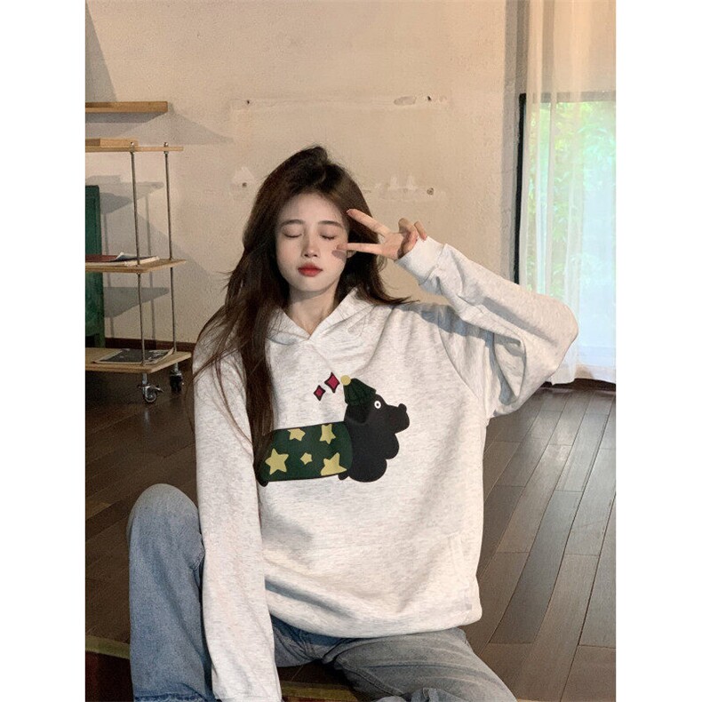 EE085-P65卫衣男女情侣薄款2024宽松印花外套连帽韩版上衣200斤,女装短外套,星座911-3