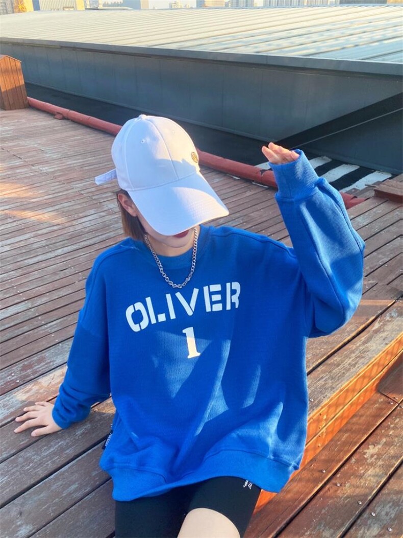 欧葛妮加绒新款法式波纹邹卫衣，女装卫衣/绒衫，OGENI 欧葛妮