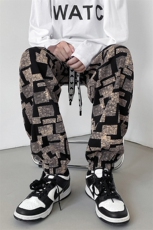 冰丝九分裤男中性风抖音港风8分裤休闲裤有套装K8732P40控68，男装休闲套装，星座227-7
