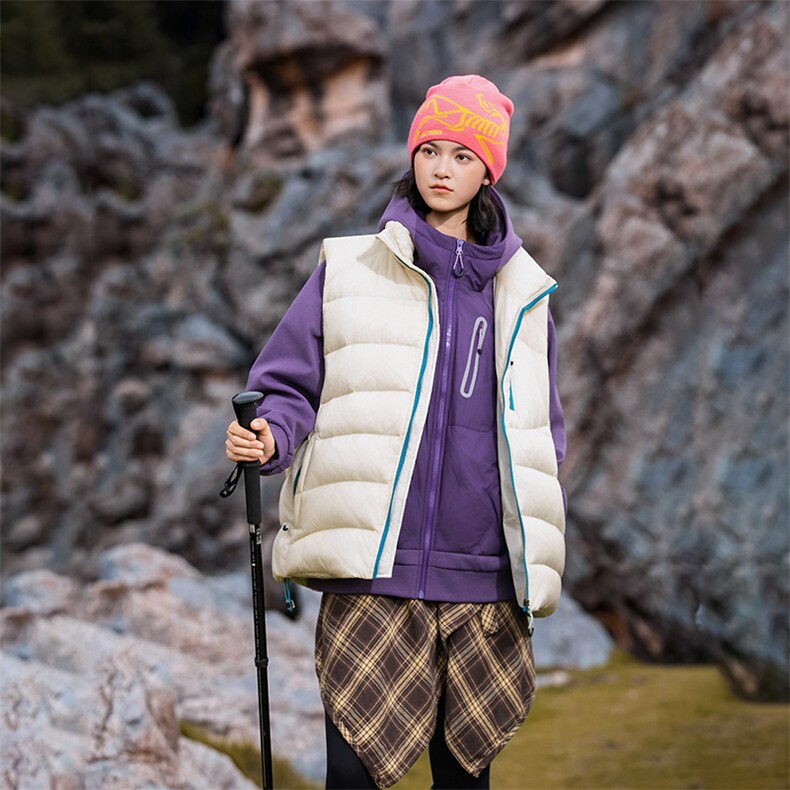 311B-1-YZ-5209-P162控239潮牌厚款羽绒马甲抗皱风防泼水抗静电，女装马甲，星座311B-1