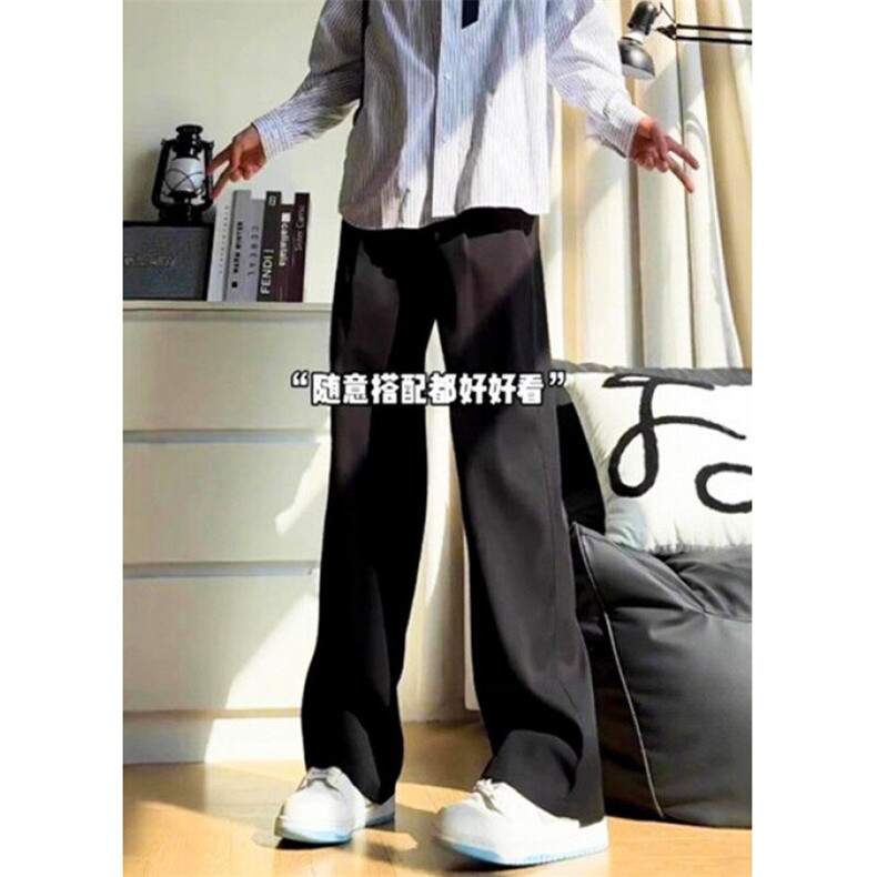 夏季高级感男士宽松直筒免烫垂感西裤休闲商务长裤KT08，男装西裤，星座1116A（原606A-3）