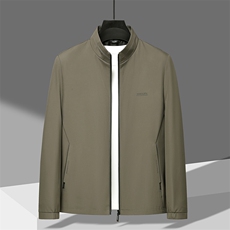 NJ23014钱塘2020-2秋装新款中年男士简约立领休闲夹克外套P65，男装夹克，钱塘207-2