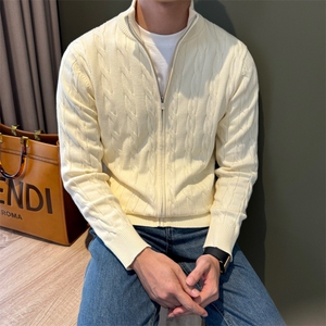 简约休闲高级感立领麻花针织衫男秋冬时尚外套毛衣MY9208-P62图片
