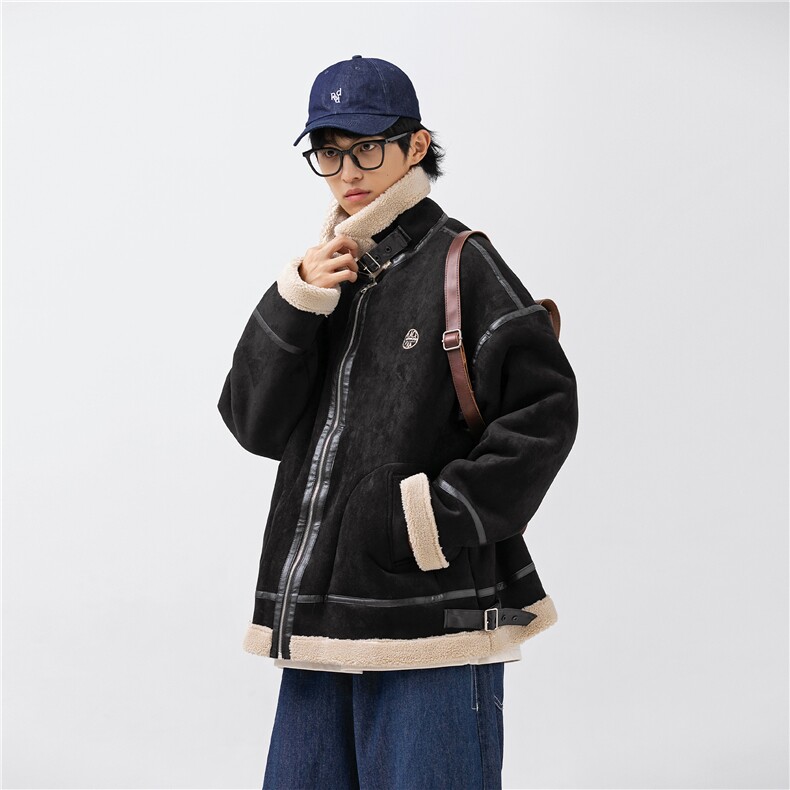 模特图22冬装新款鹿皮绒棉服3773P195,男装棉衣,电商S012（CATTEE）