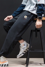 K43059-P25加绒款-P35休闲裤男士大码宽松九分运动裤男裤男直筒，男装休闲裤，电商A040A