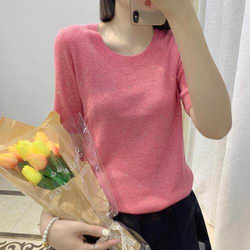 秋季新款羊毛烫钻打底衫，其它，蓝涩萱